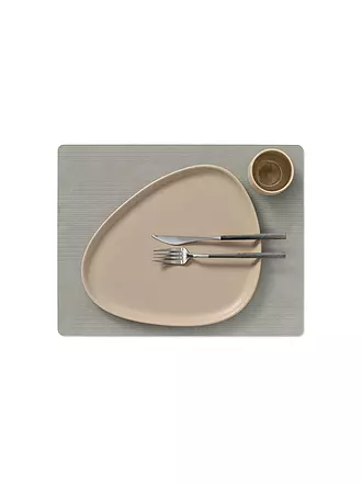 LIND DNA | Set de table 35x45cm CORDUROY ECKIG Gris clair | 